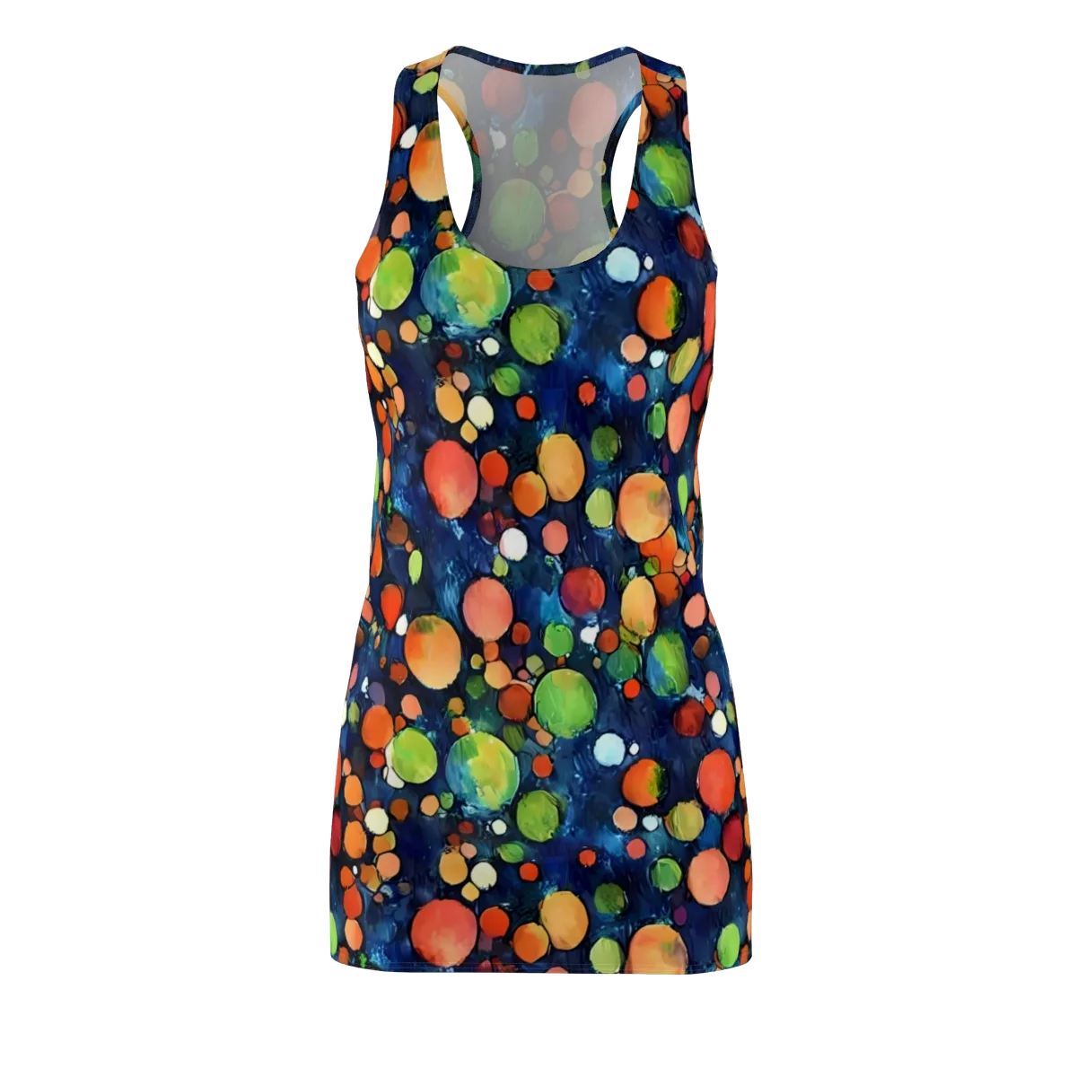 Midnight Orchard on Racerback Dress — Front
