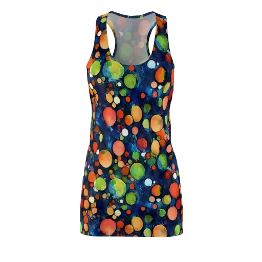 Midnight Orchard on a Racerback Dress