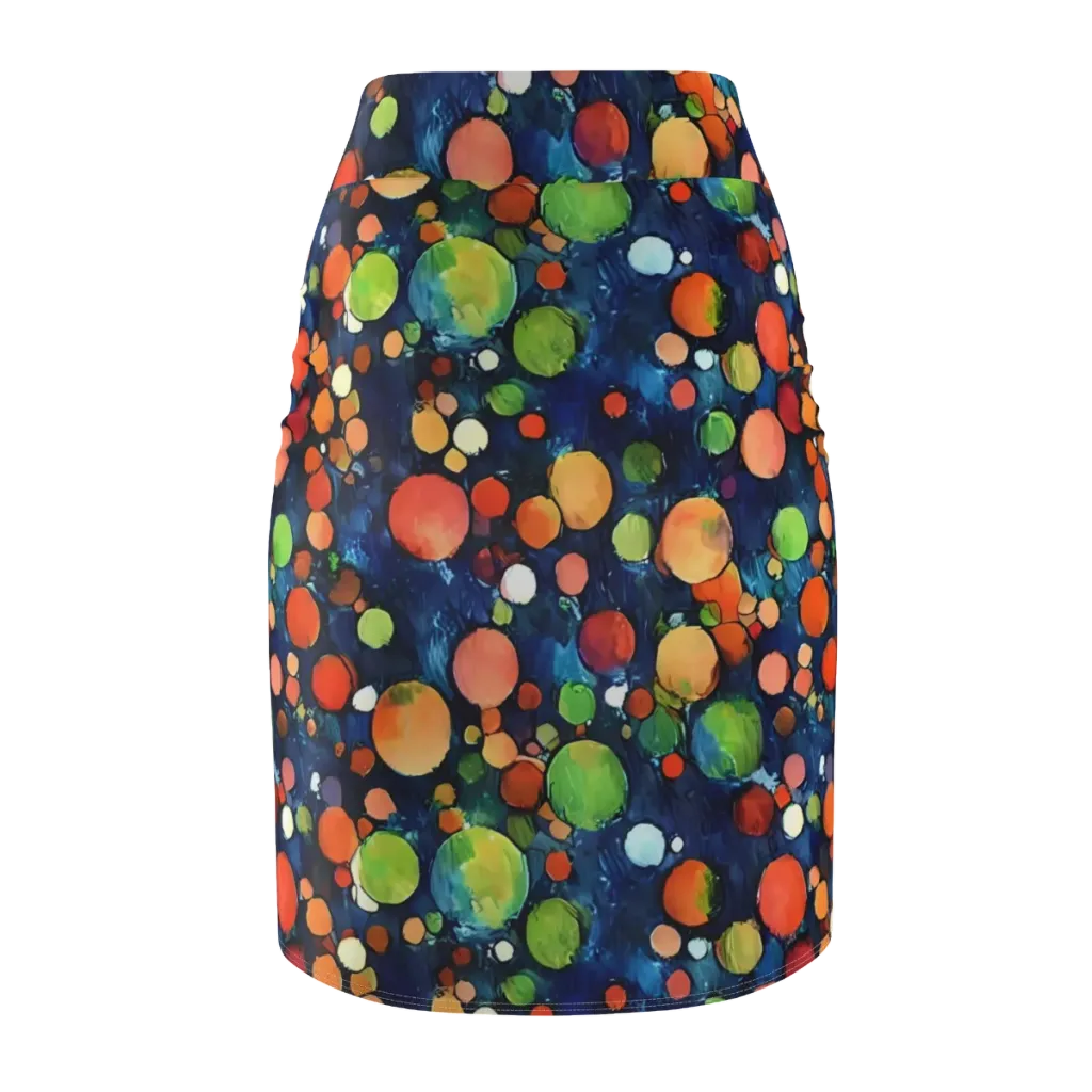 Midnight Orchard on Pencil Skirt — Back