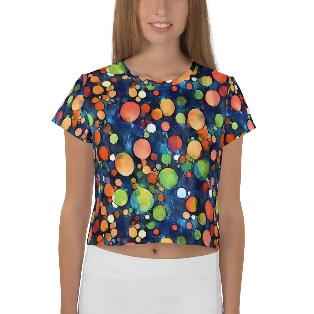 Midnight Orchard on Crop Tee — Front
