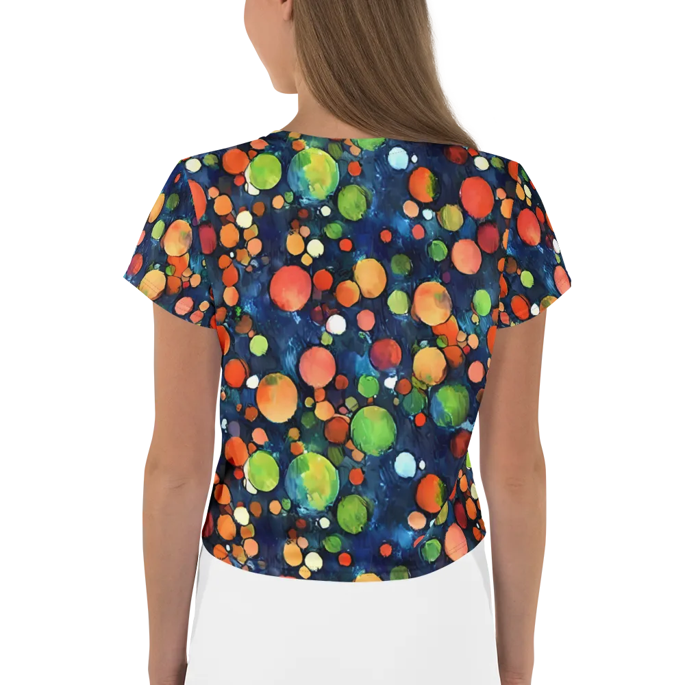 Midnight Orchard on Crop Tee — Back