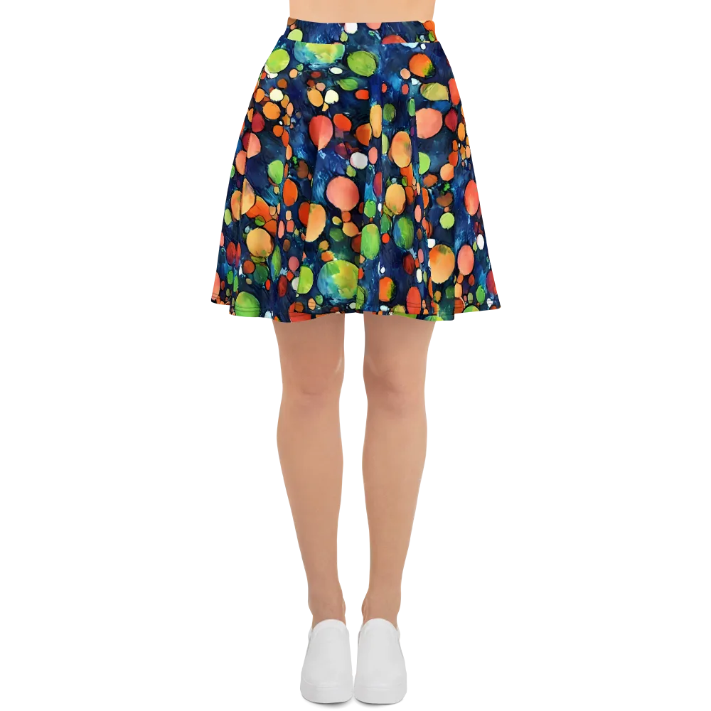 Midnight Orchard on Skater Skirt — Front
