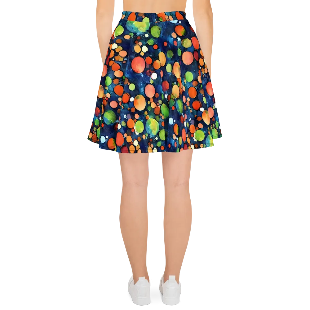 Midnight Orchard on Skater Skirt — Back