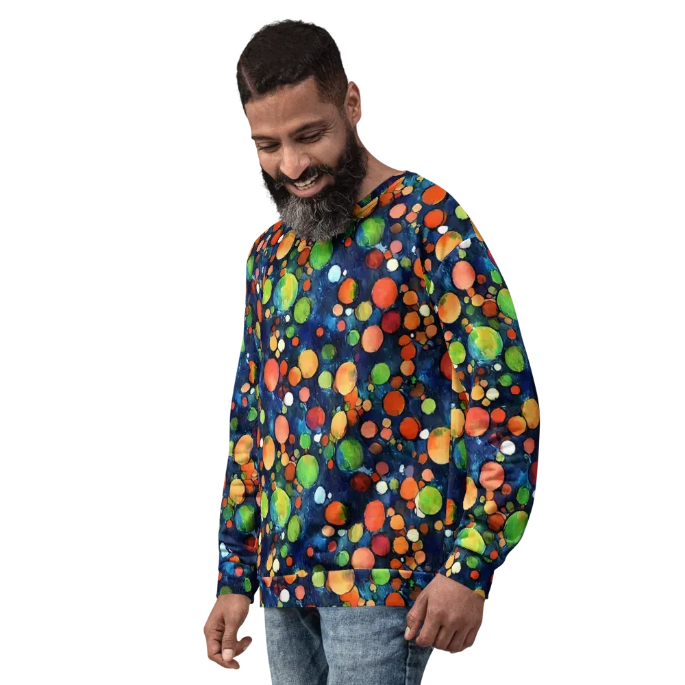 Midnight Orchard on Sweatshirt — Left Front