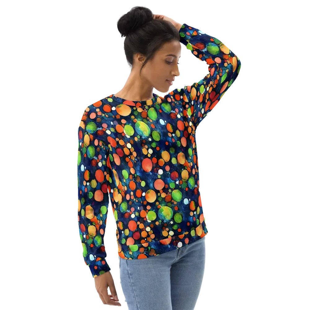 Midnight Orchard on Sweatshirt — Right Front