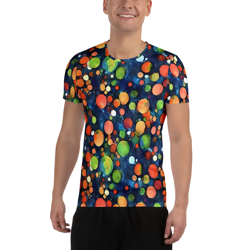 Midnight Orchard on Men's Athletic T-Shirt — Front