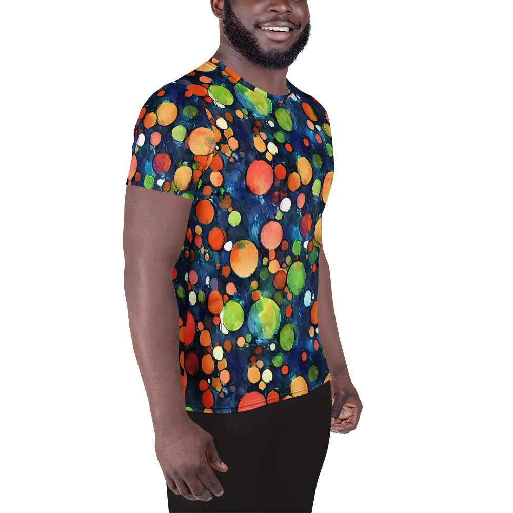 Midnight Orchard on Men's Athletic T-Shirt — Right