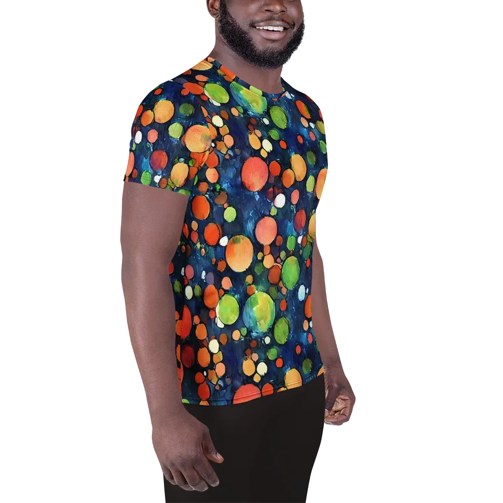 Midnight Orchard on Men's Athletic T-Shirt — Right