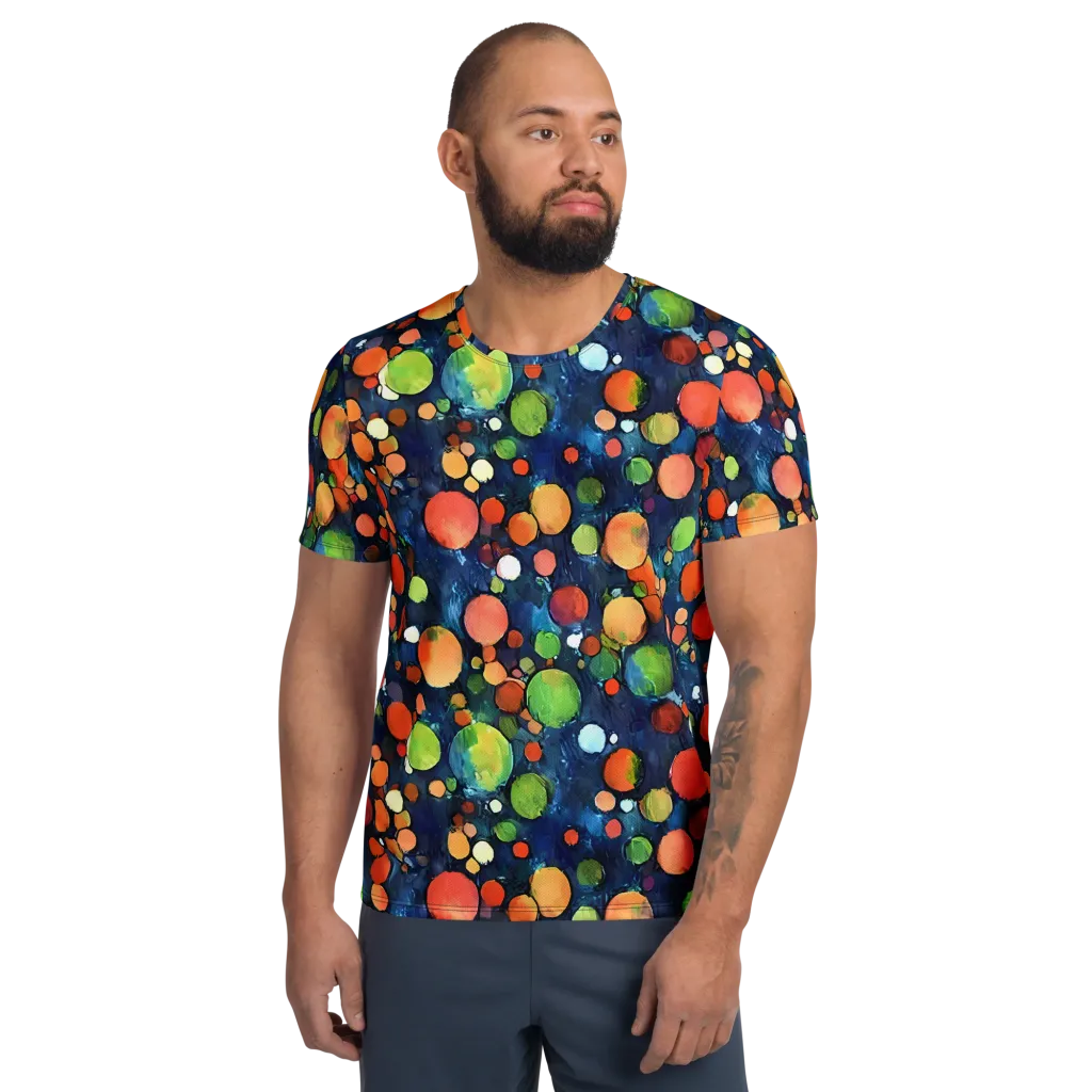 Midnight Orchard on Men's Athletic T-Shirt — Front
