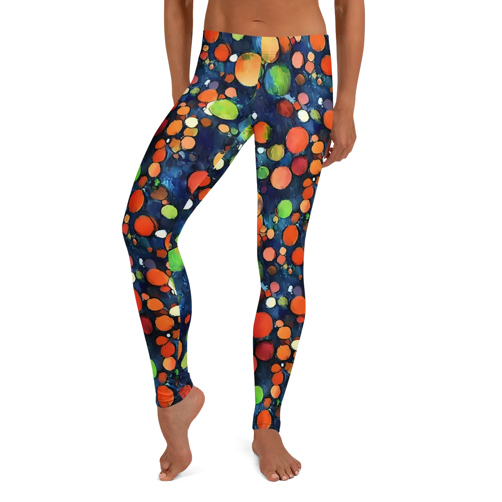 Midnight Orchard on Leggings — Front