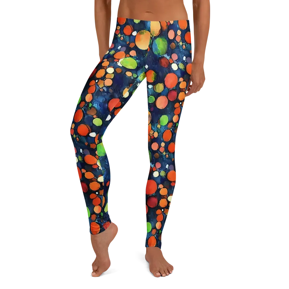 Midnight Orchard on Leggings — Front
