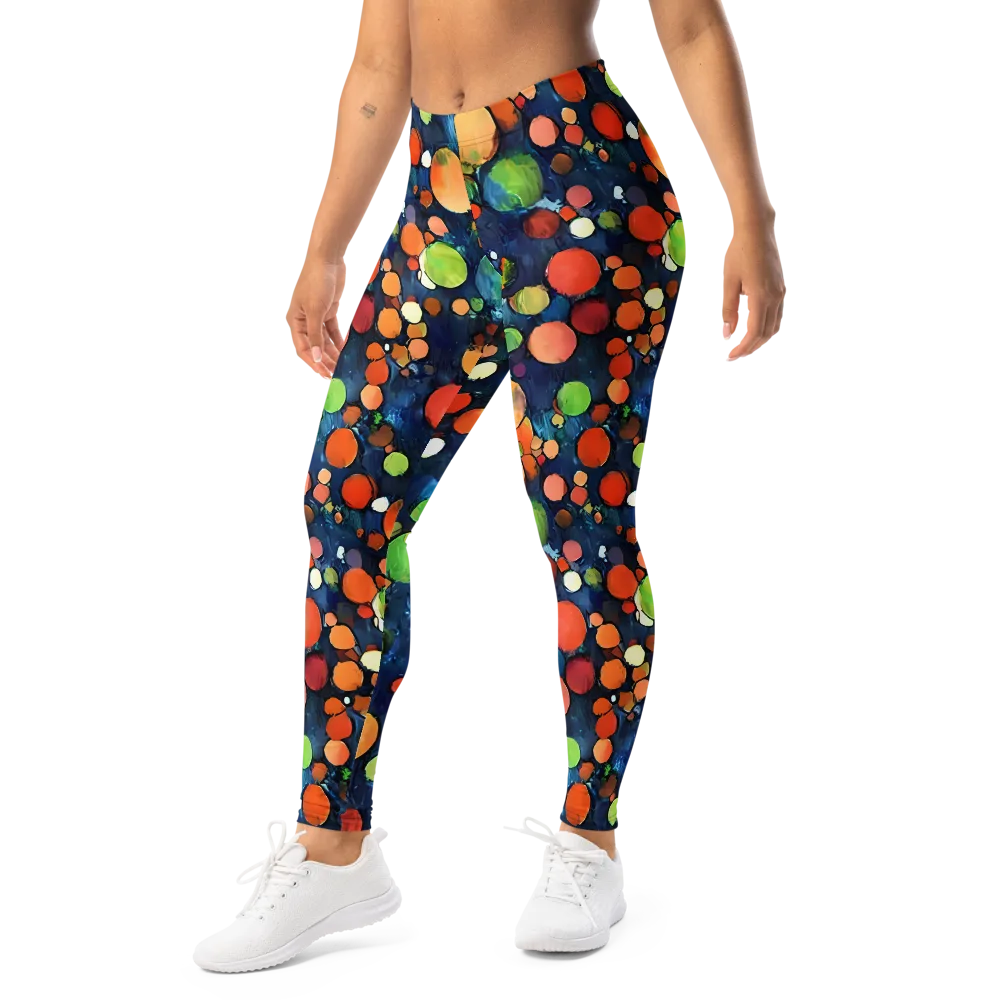 Midnight Orchard on Leggings — Left Front