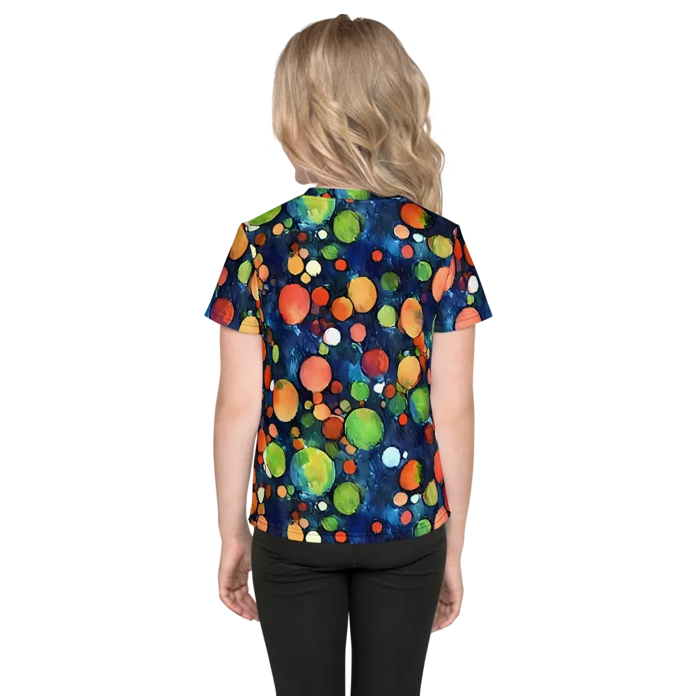 Midnight Orchard on Kids Crew Neck T-Shirt — Back