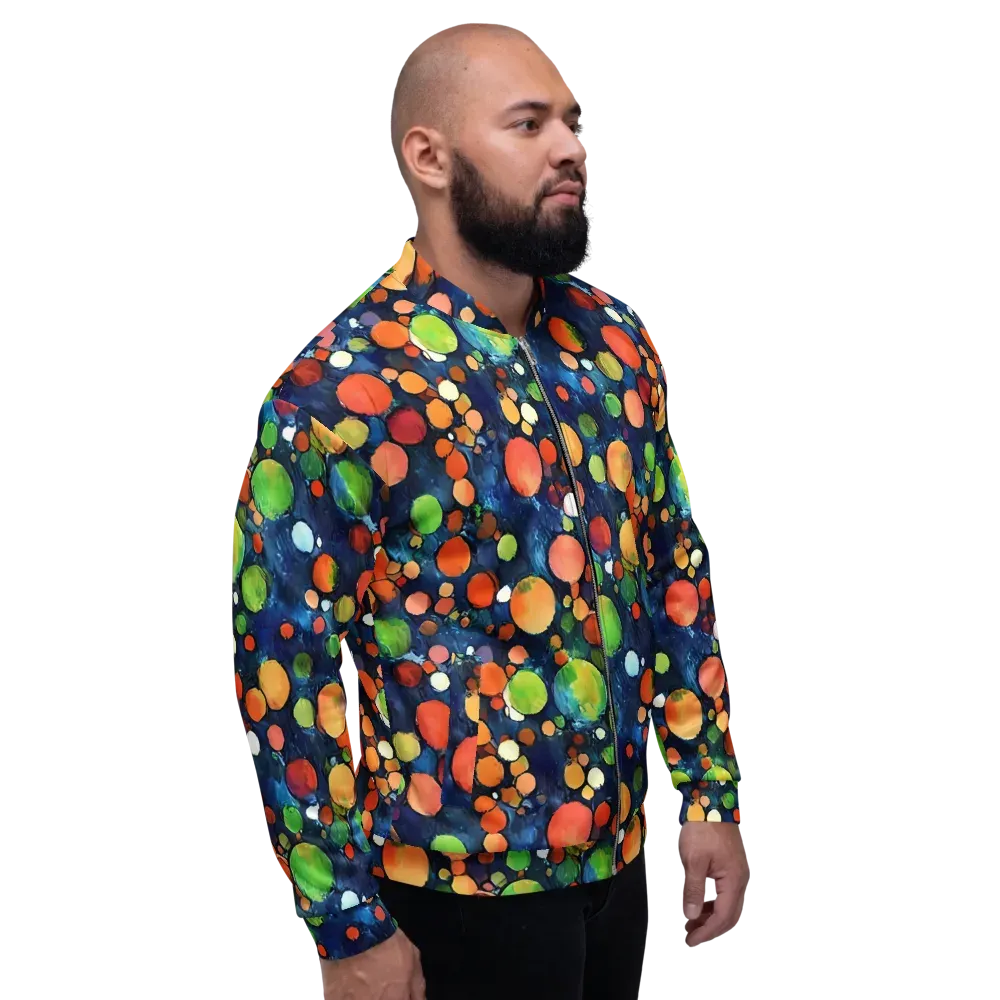 Midnight Orchard on Bomber Jacket — Right