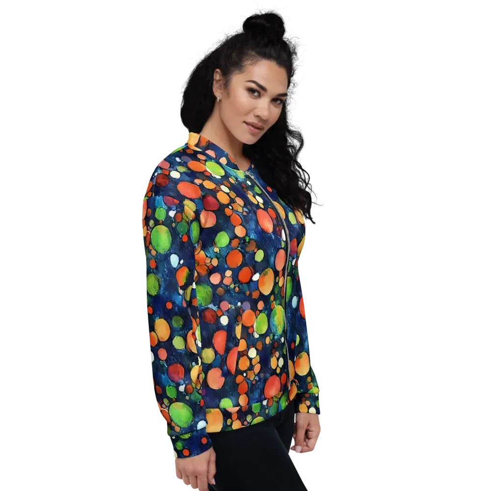 Midnight Orchard on Bomber Jacket — Right