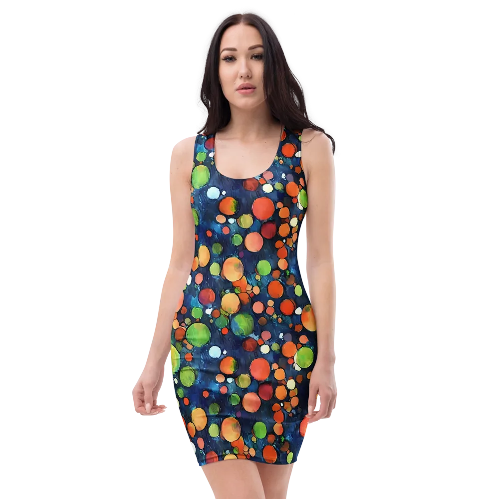 Midnight Orchard on Bodycon Dress — Front