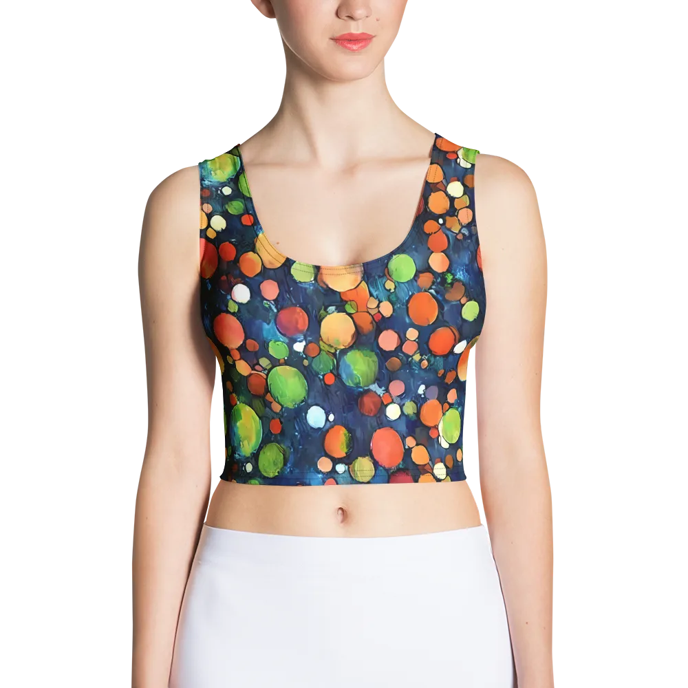 Midnight Orchard on Crop Top — Front