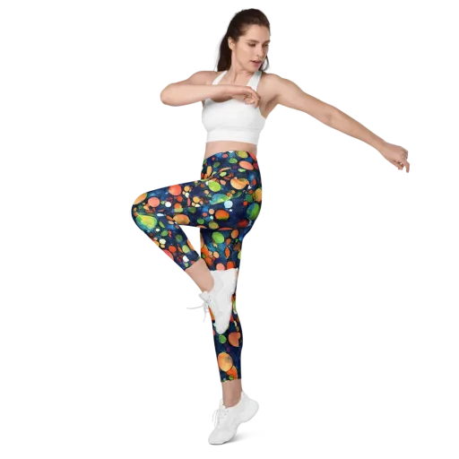 Midnight Orchard on a Leggings with Pockets