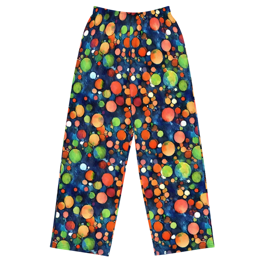 Midnight Orchard on Wide-Leg Pants — Front