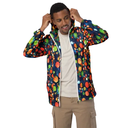 Midnight Orchard on a Men's Windbreaker