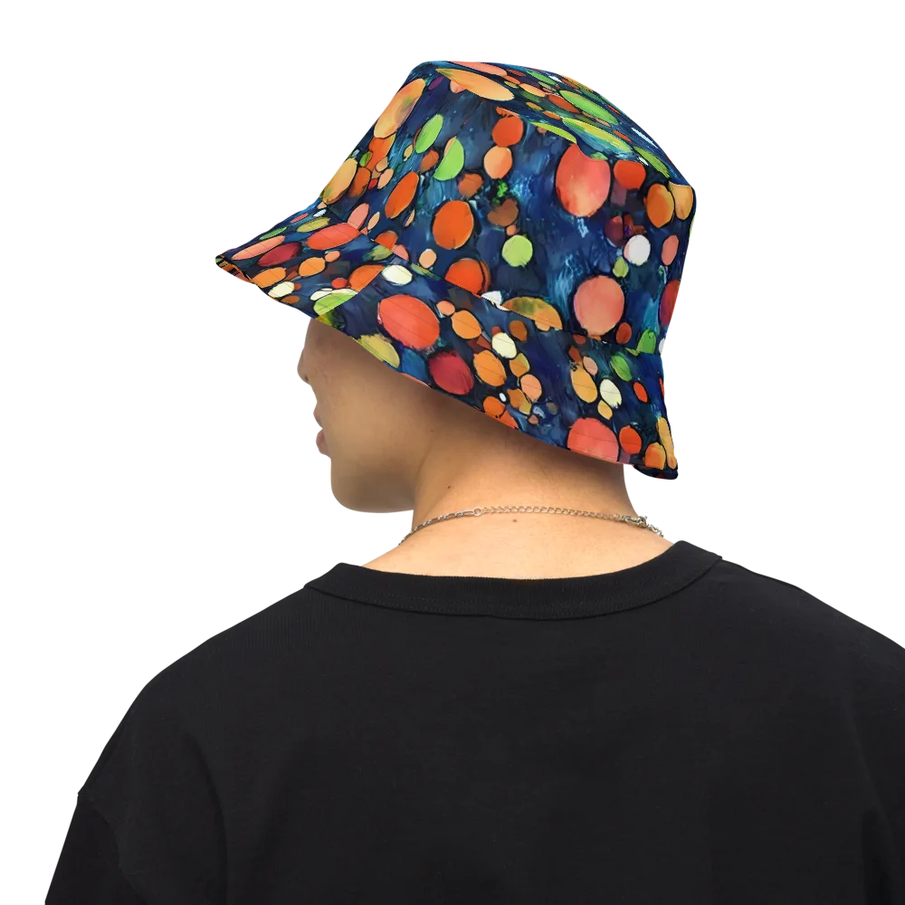 Midnight Orchard on Reversible Bucket Hat — Back Inside