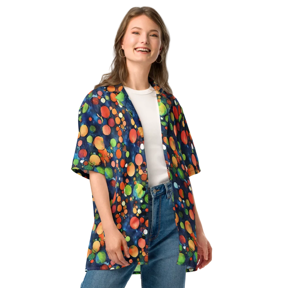 Midnight Orchard on Button Shirt — Front