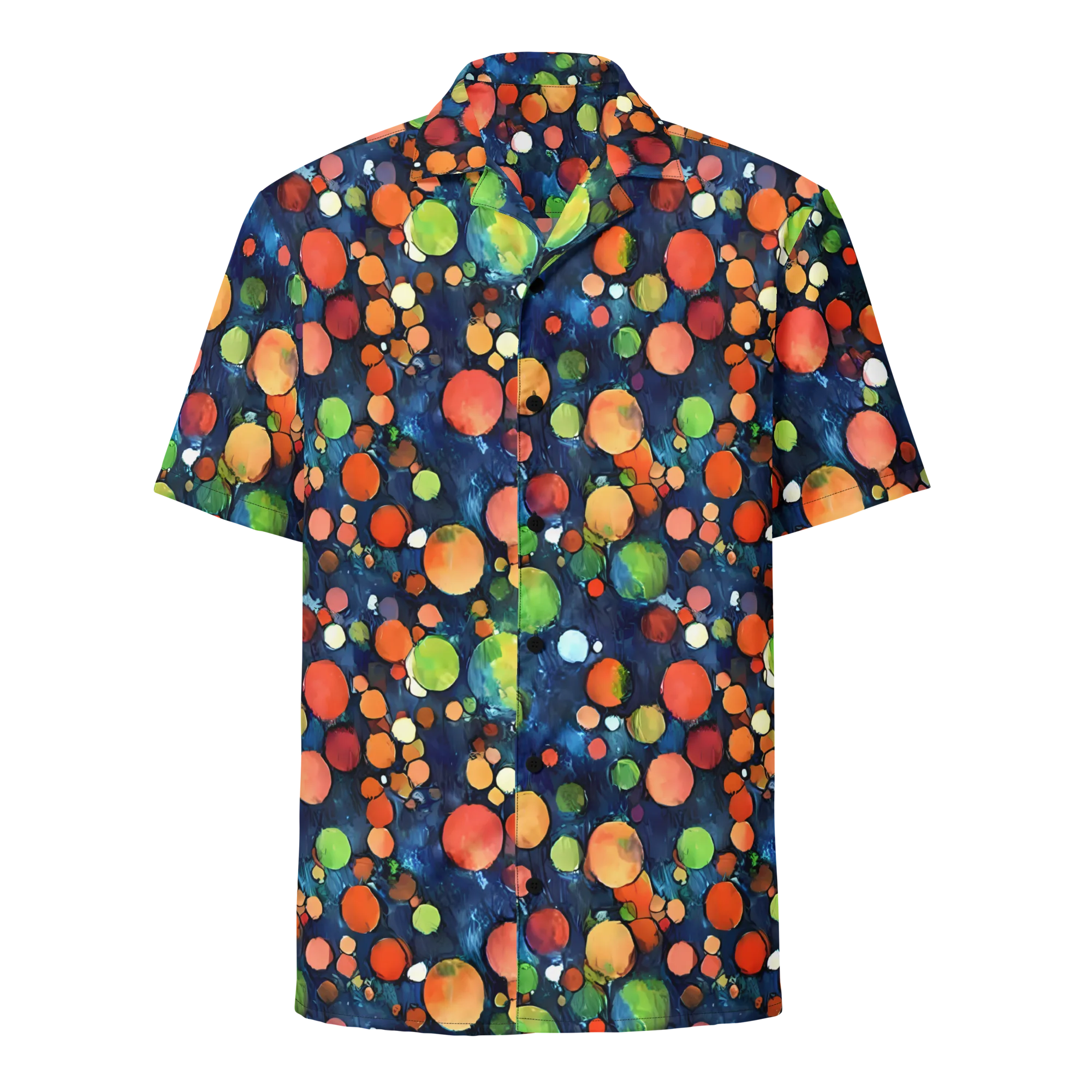 Midnight Orchard on Button Shirt — Front