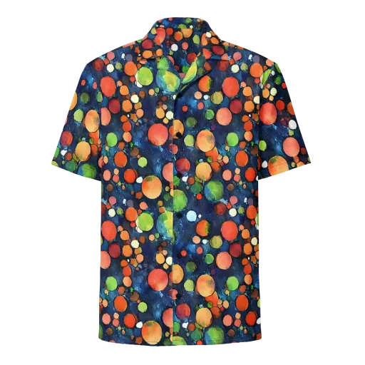 Midnight Orchard on a Button Shirt