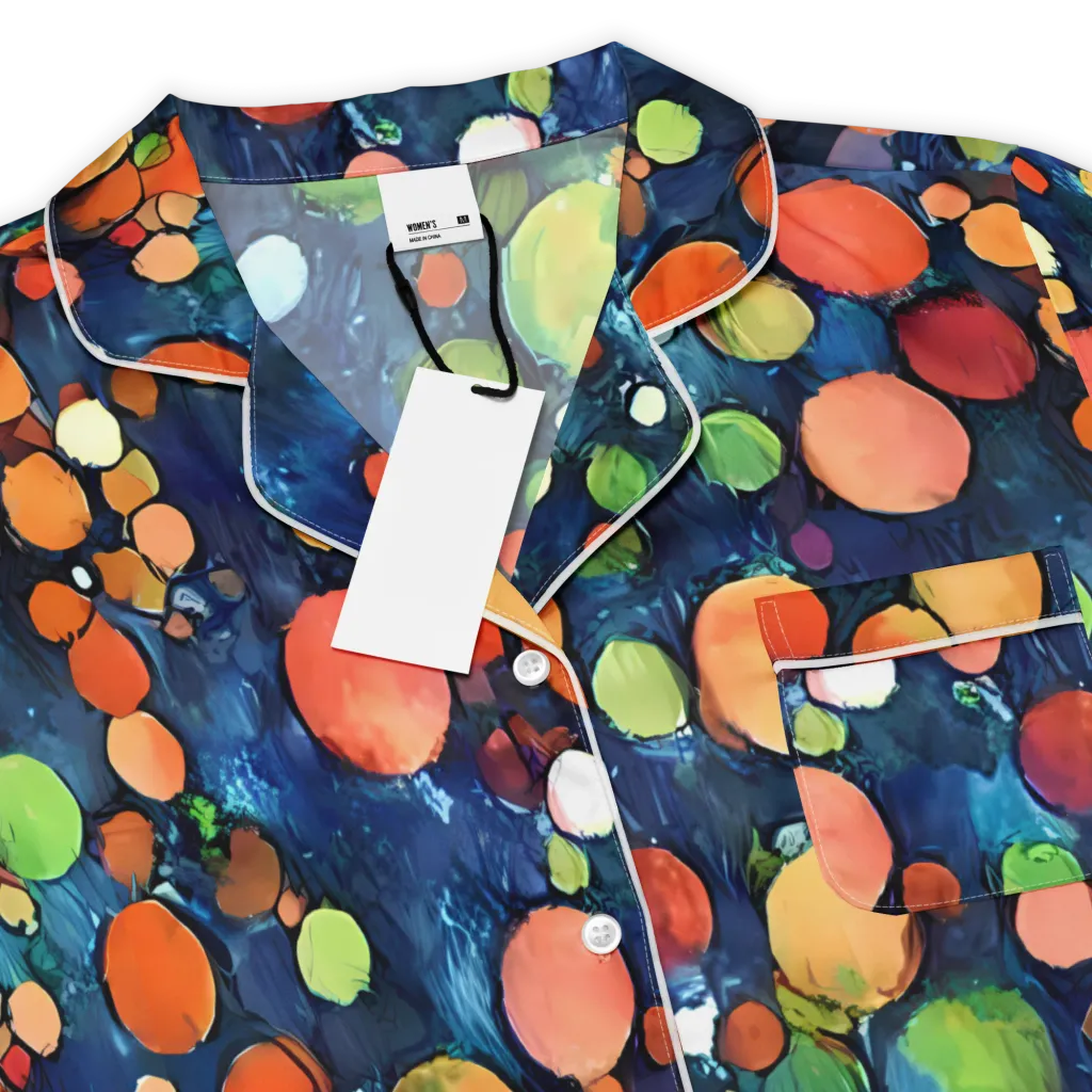 Midnight Orchard on Women's Short Sleeve Pajama Top — Product details