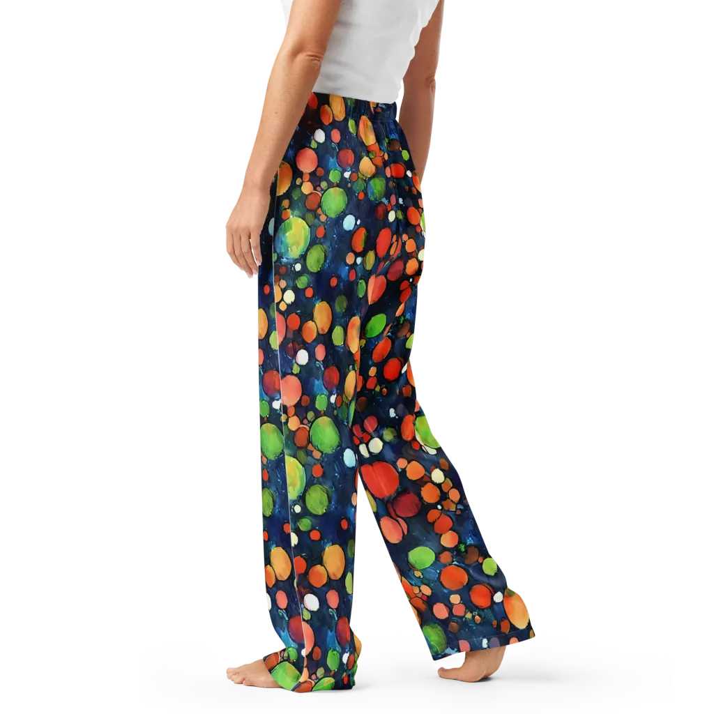 Midnight Orchard on Women's Pajama Pants — Left
