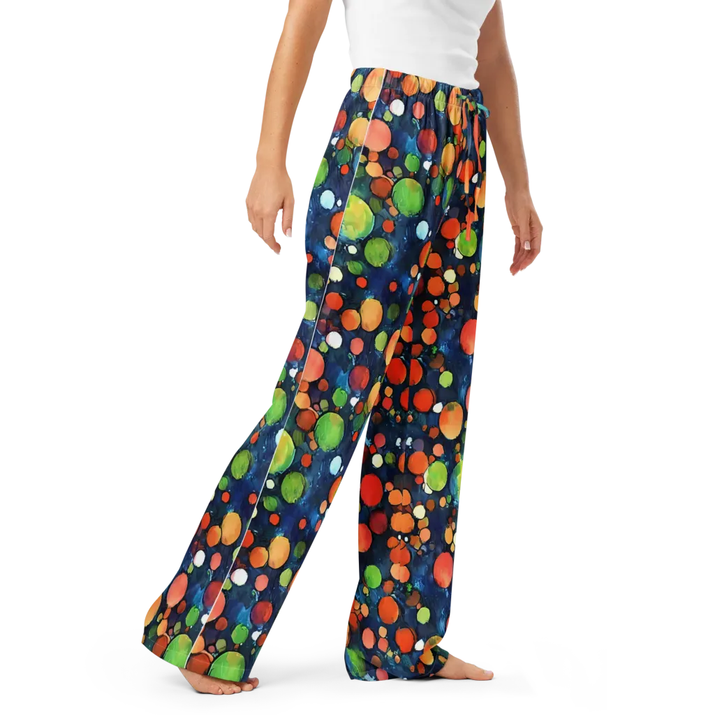 Midnight Orchard on Women's Pajama Pants — Right Front