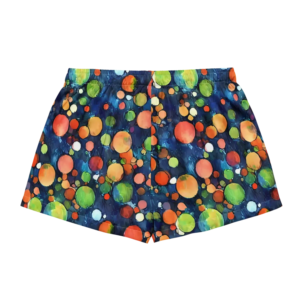 Midnight Orchard on Women's Pajama Shorts — Back