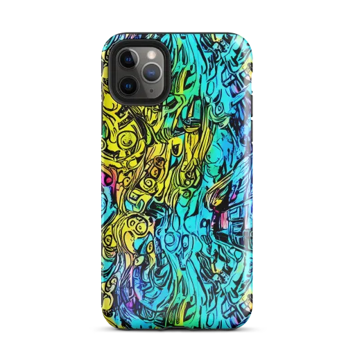 Cyan Frenzy on a Tough Case for iPhone®