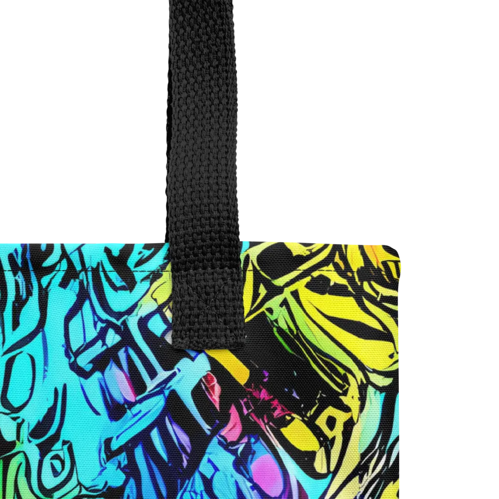 Cyan Frenzy on Tote Bag — Product details
