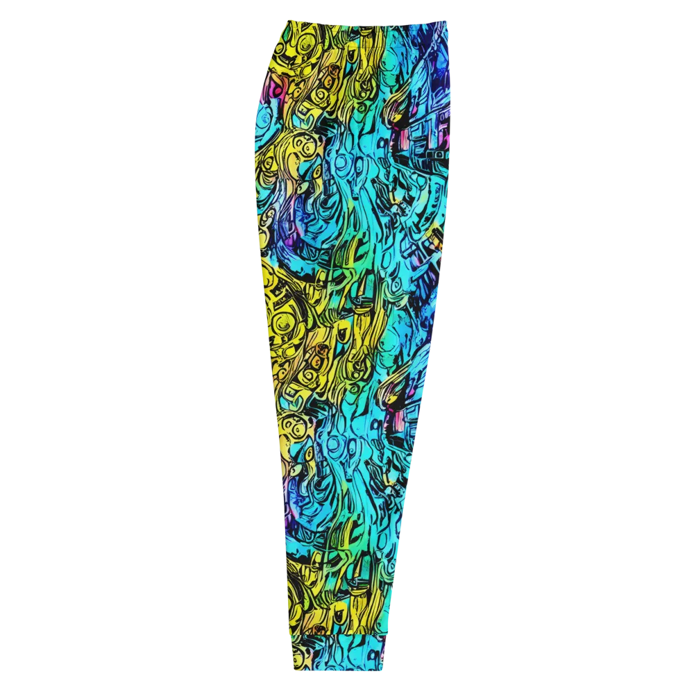 Cyan Frenzy on Men's Joggers — Right