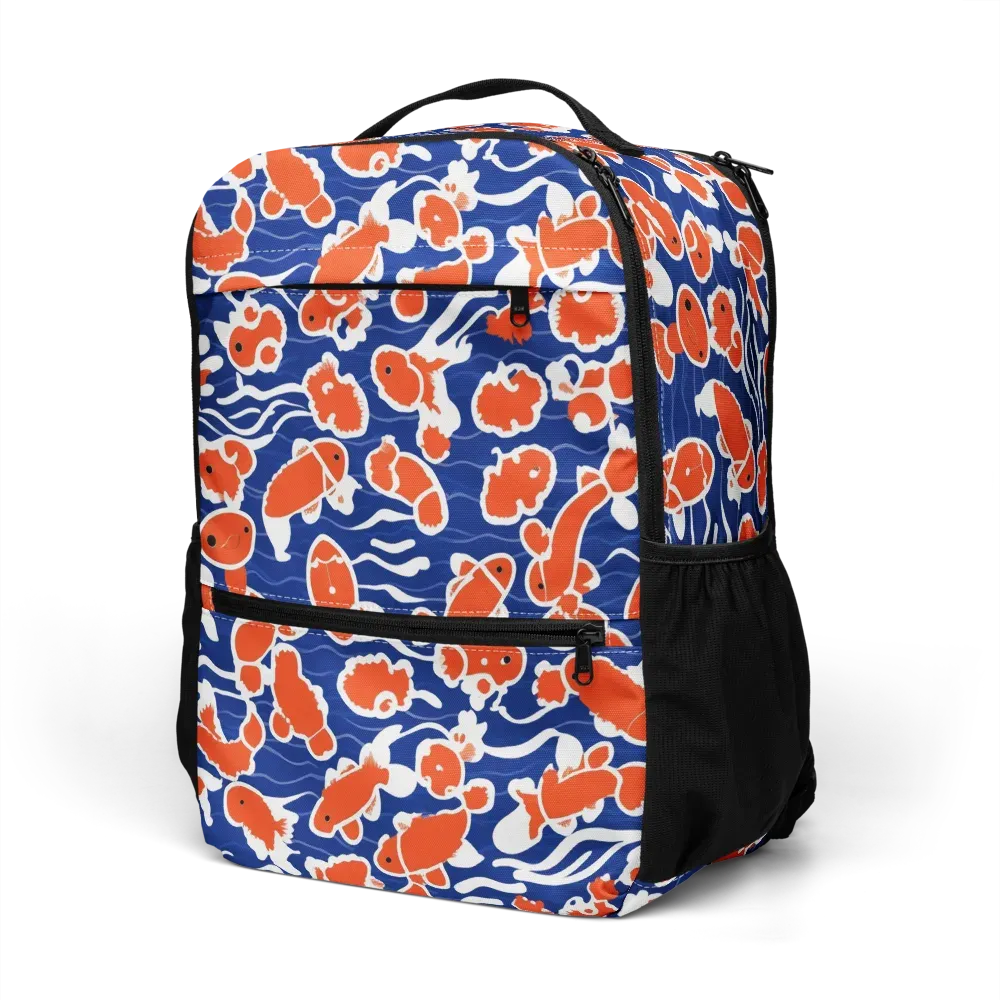 Crimson Current on Utility Backpack — Left Front