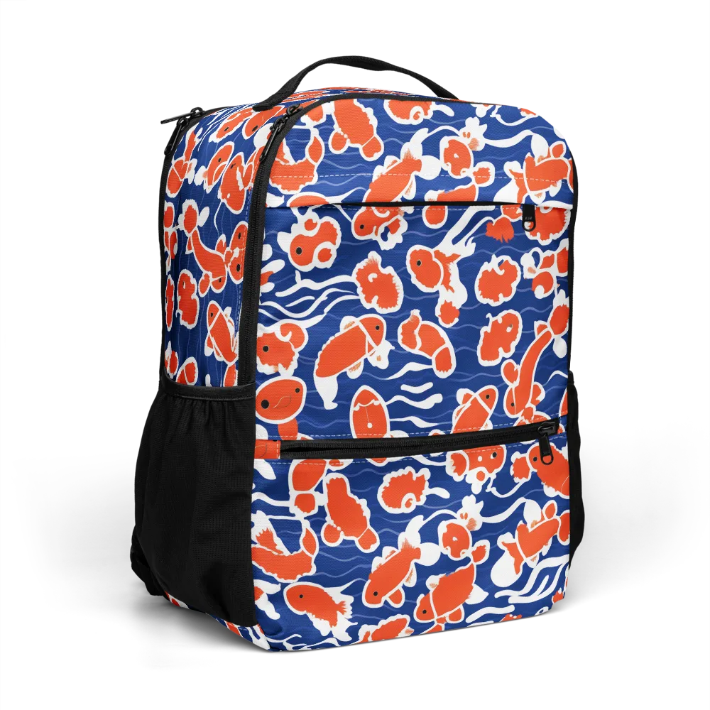 Crimson Current on Utility Backpack — Right Front