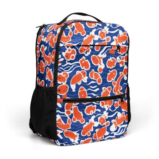Crimson Current on a Utility Backpack