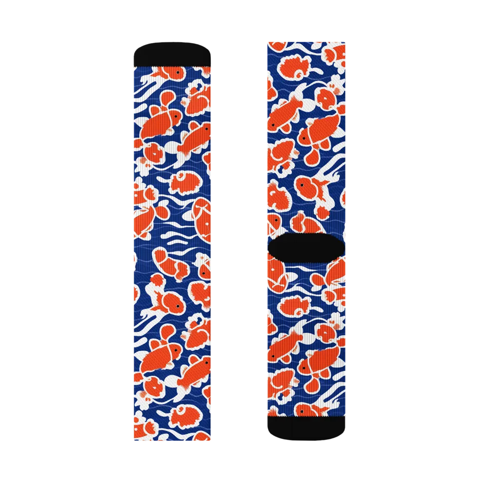 Crimson Current on Socks — Left Sock