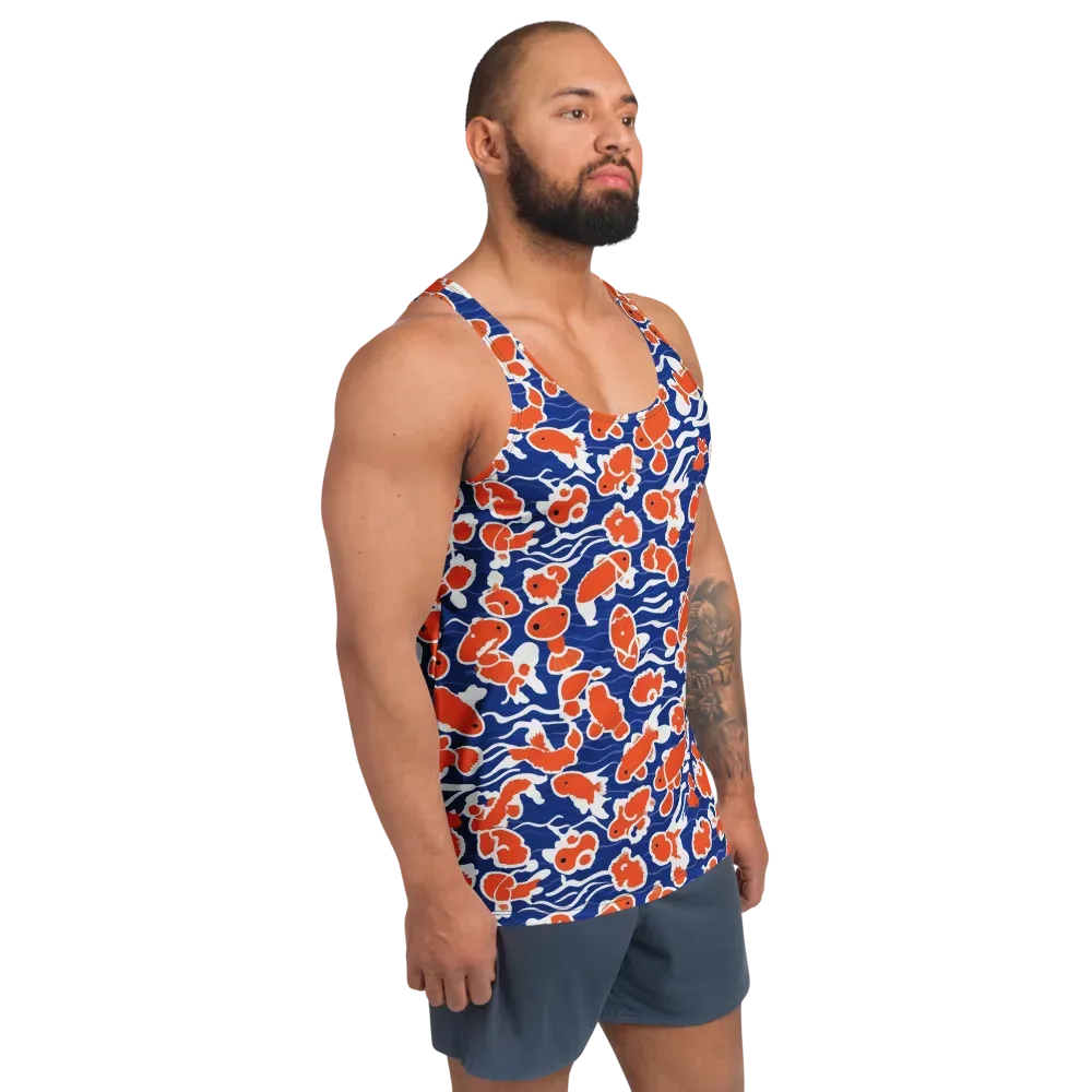 Crimson Current on Men's Tank Top — Right Front
