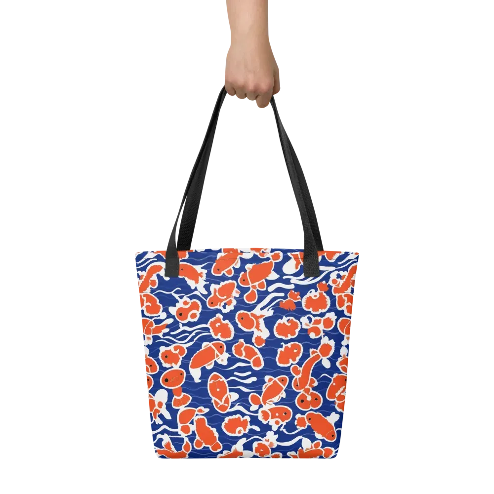 Crimson Current on Tote Bag — Front