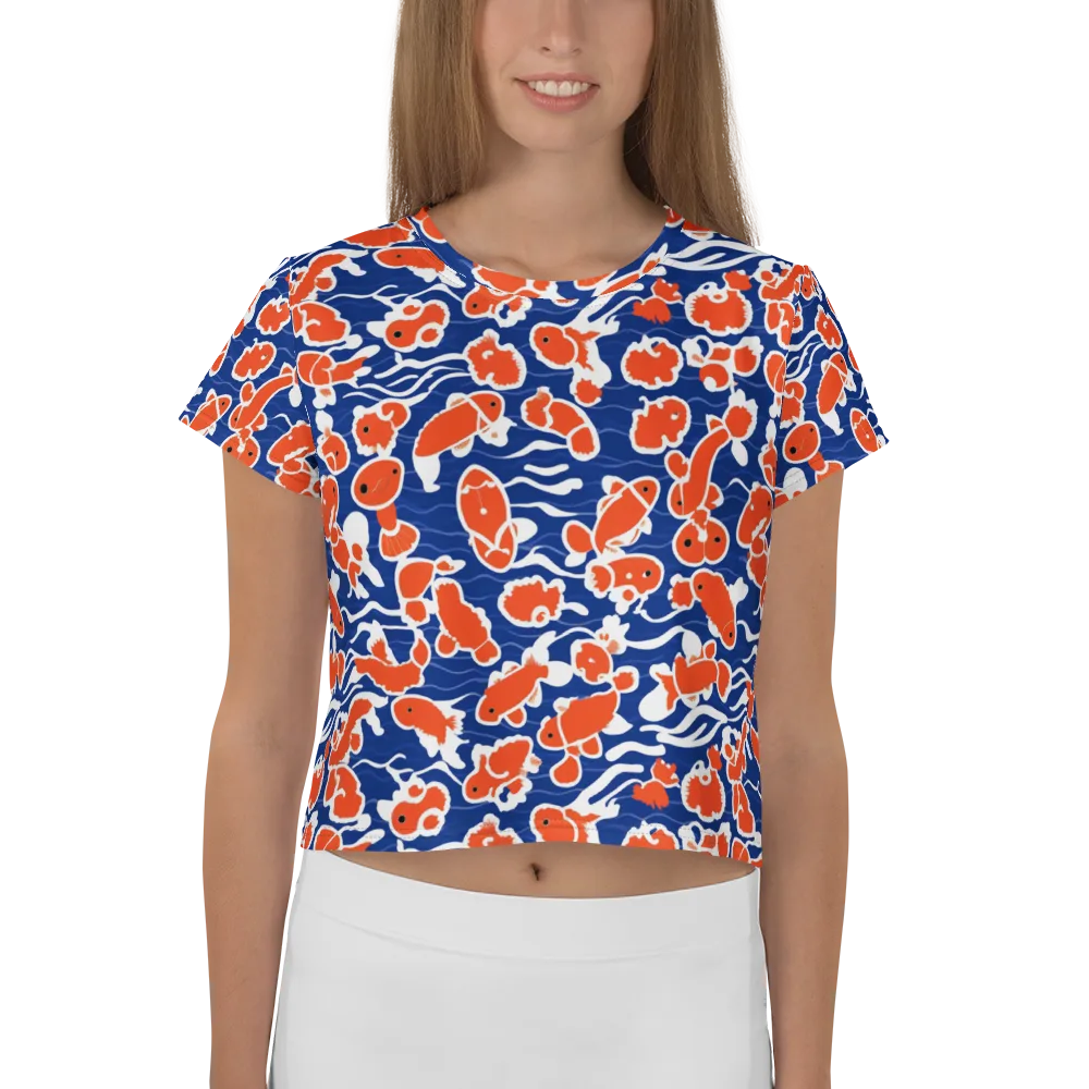 Crimson Current on Crop Tee — Front