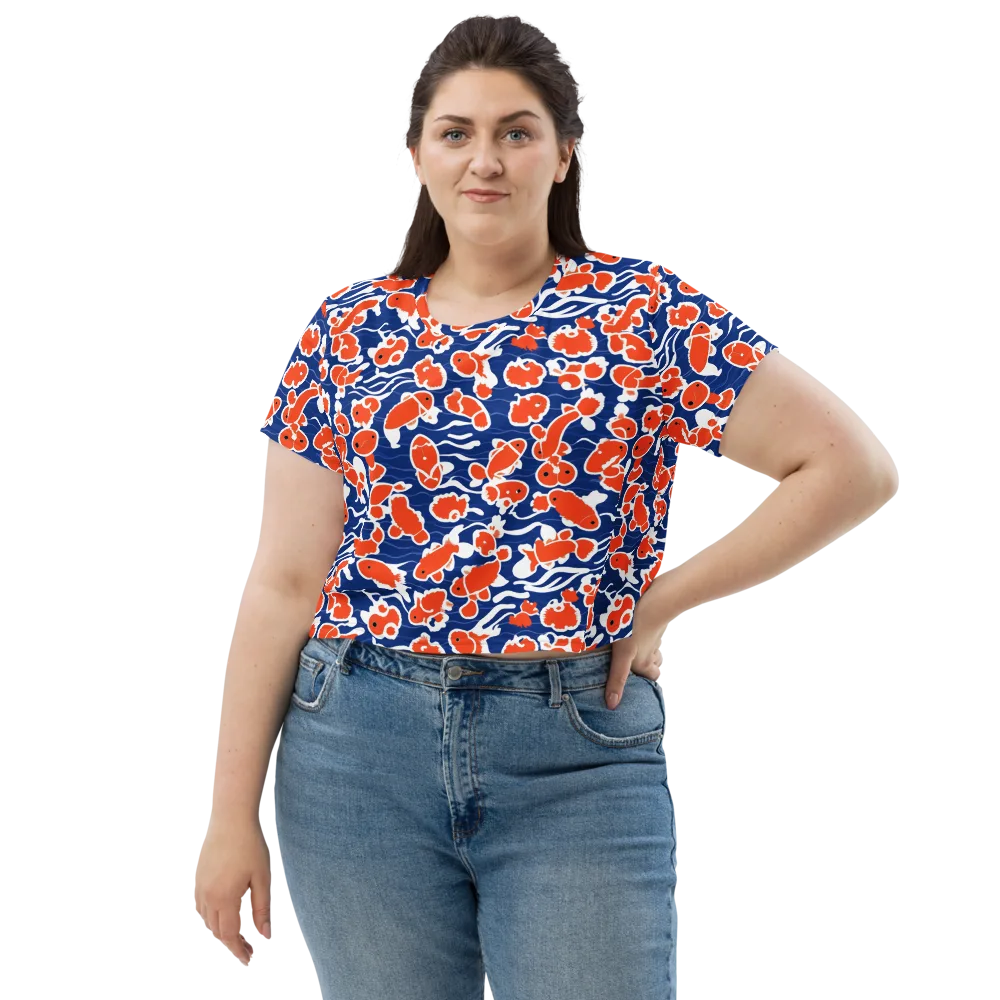 Crimson Current on Crop Tee — Front