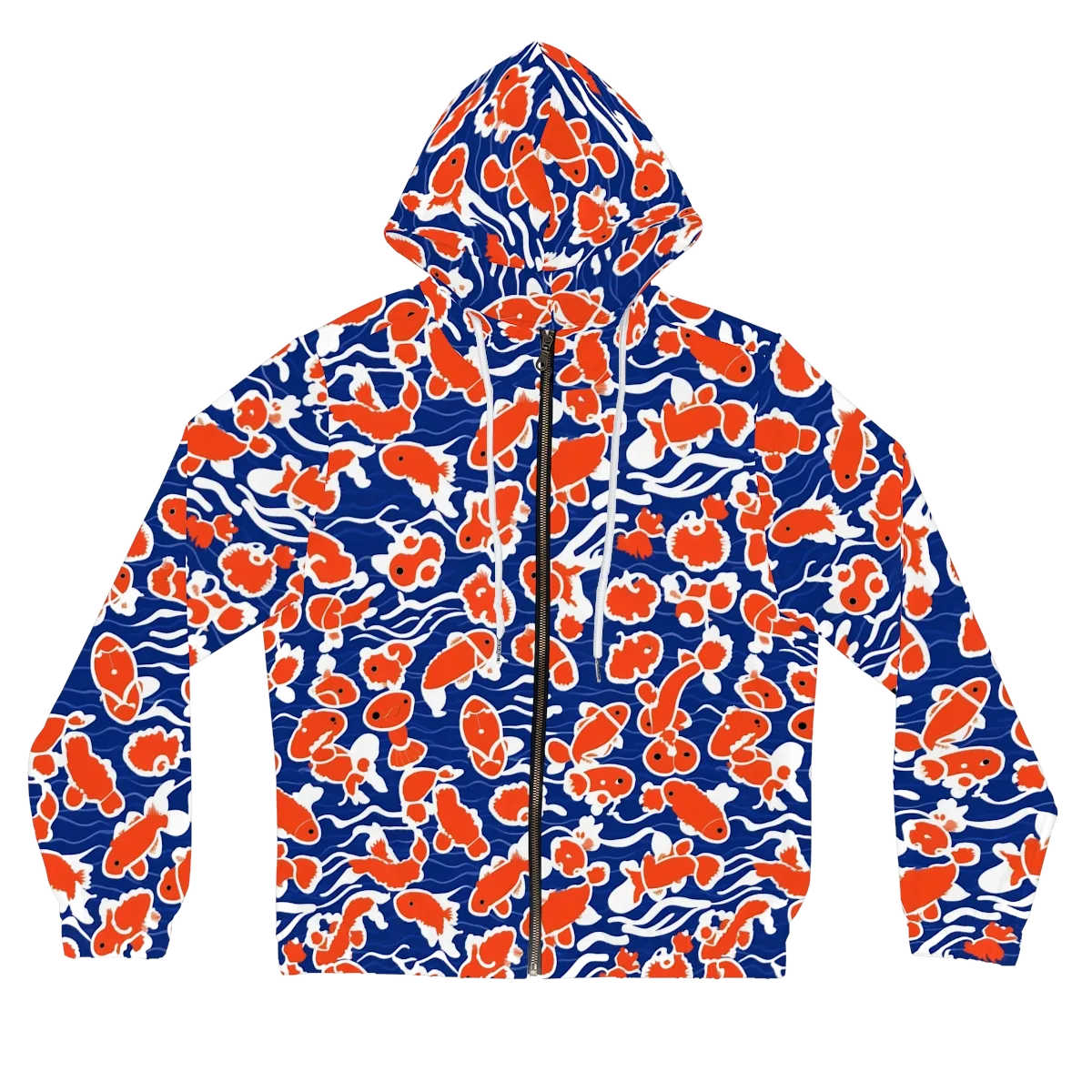 Crimson Current on Women's Full-Zip Hoodie — Front