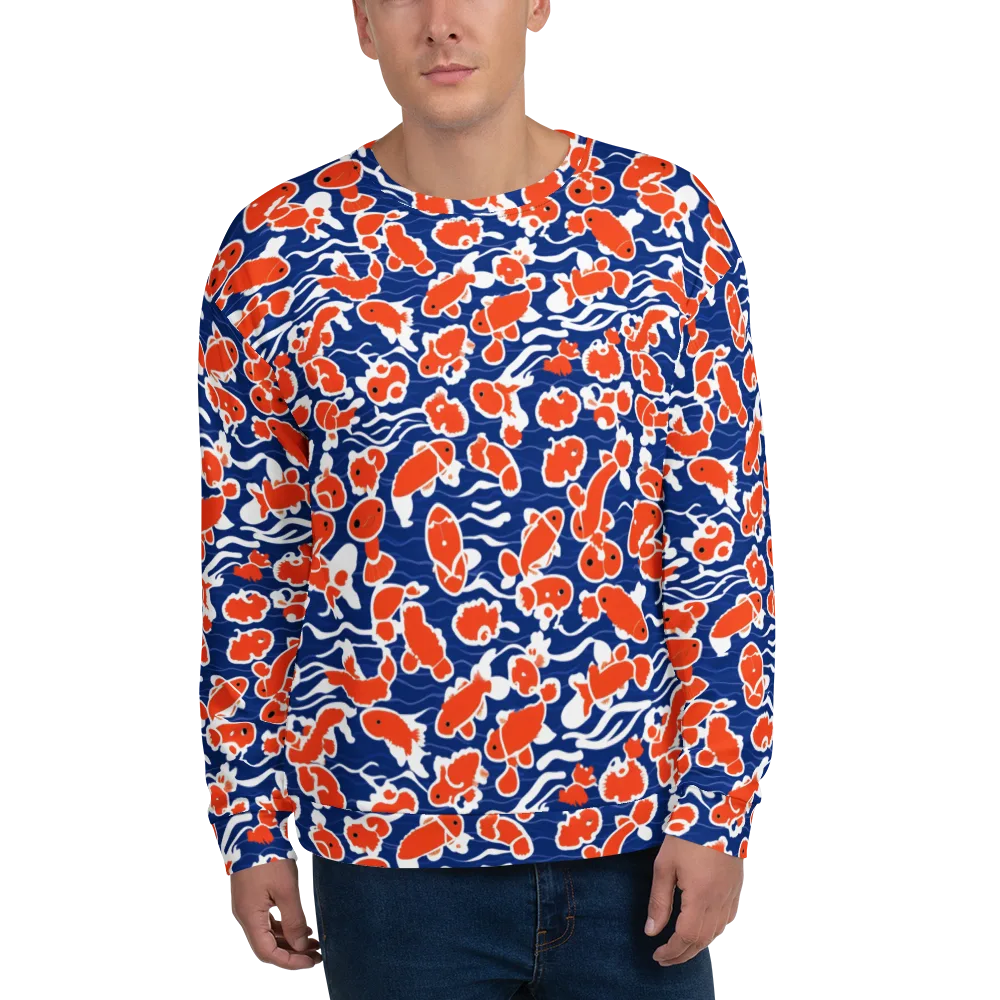 Crimson Current on Sweatshirt — Front