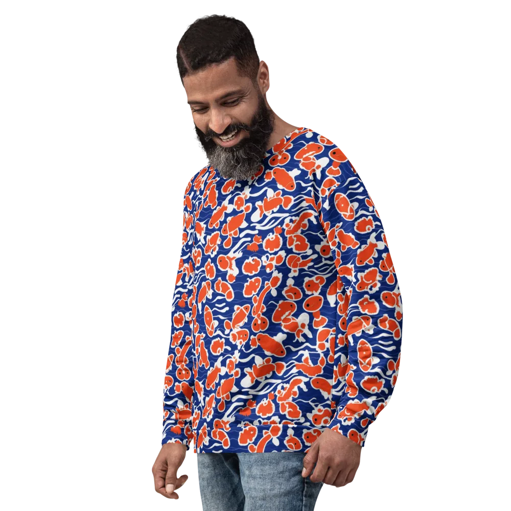 Crimson Current on Sweatshirt — Left Front