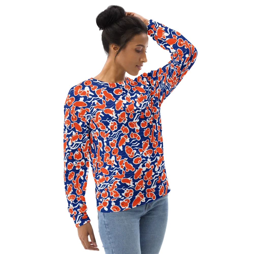 Crimson Current on Sweatshirt — Right Front