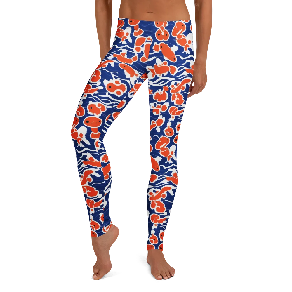 Crimson Current on Leggings — Front