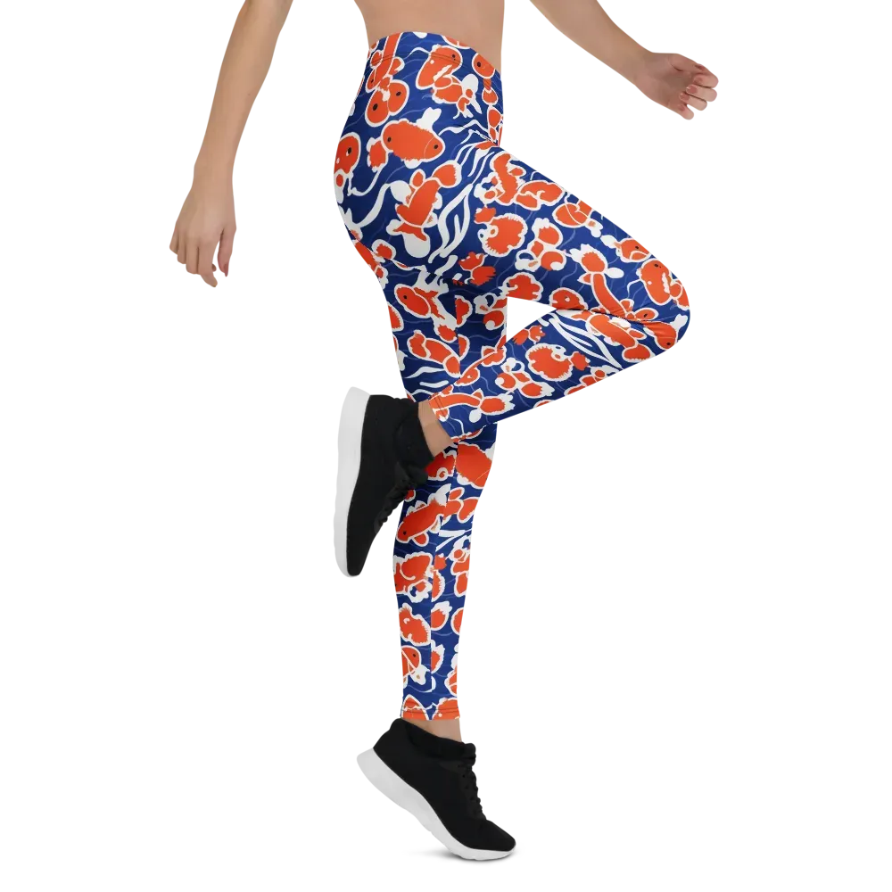 Crimson Current on Leggings — Right