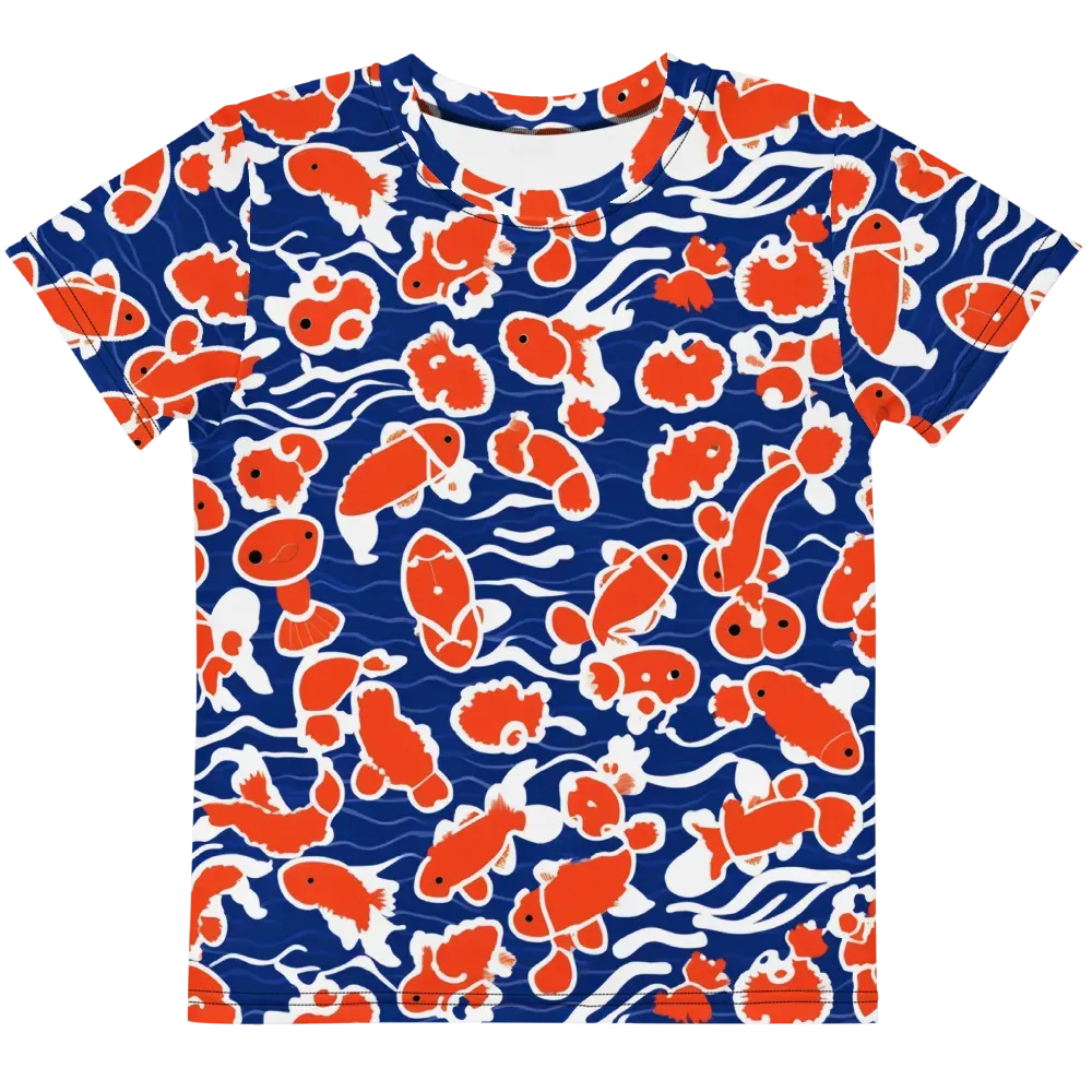 Crimson Current on Kids Crew Neck T-Shirt — Front